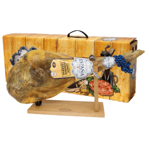 Espaňa e Hijos Jamón Serrano kýta 7,5 kg – dárkové balení