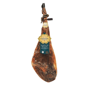 Espaňa e Hijos Jamón de Bellota 100%  Iberico kýta 7,6 kg – dárkové balení
