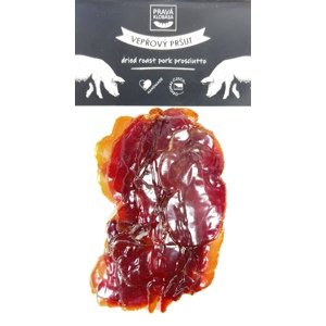 PRAVÁ KLOBÁSA Vepřový pršut - sušená šunka - plátky 100 g