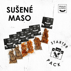 PRAVÁ KLOBÁSA Starter pack - sušené maso 6 x 50 g