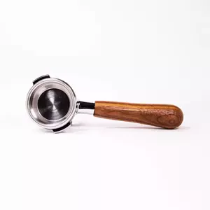 Portafilter double 58 mm s dřevěnou rukojetí ořech