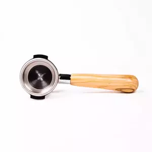 Portafilter double 58 mm s dřevěnou rukojetí oliva