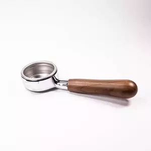 Portafilter naked 58 mm s dřevěnou rukojetí ořech