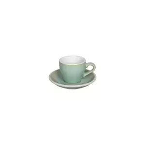 Loveramics Egg - Espresso 80 ml Cup and Saucer - Basil