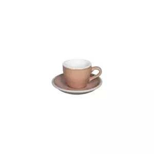 Loveramics Egg - Espresso 80 ml Cup and Saucer - Rose
