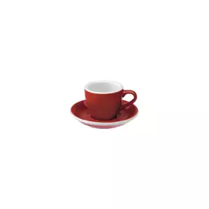 Loveramics Egg - Espresso 80 ml Cup and Saucer - Red