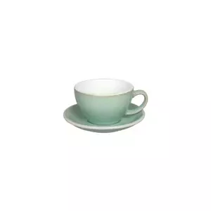 Loveramics Egg - Cafe Latte 300 ml Cup and Saucer - Basil