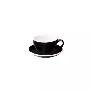 Loveramics Egg - Cafe Latte 300 ml Cup and Saucer - Black