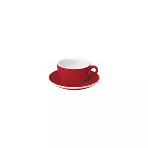 Loveramics Egg - Flat White 150 ml Cup and Saucer - Red