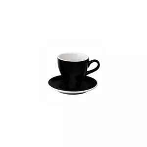 Loveramics Tulip - Cup and saucer - Cafe Latte 280 ml - Black
