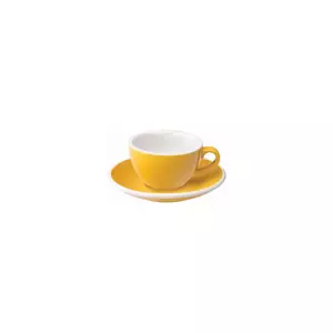 Loveramics Egg - Flat White 150 ml Cup and Saucer - Yellow
