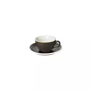 Loveramics Egg - Flat White 150 ml Cup and Saucer - Gunpowder