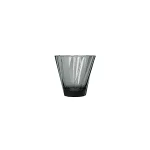 Loveramics - Twisted Cappuccino Glass 180ml - Black