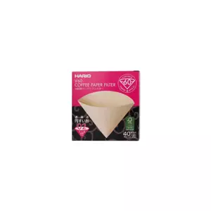Hario V60-02 papírové filtry nebělené Misarashi VCF-02-40M 40 ks