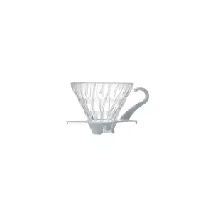Hario V60-01 skleněný dripper, bílý