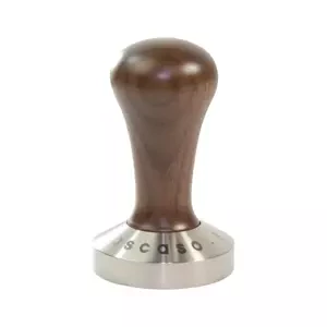 Ascaso tamper, 58mm, plochý, walnut
