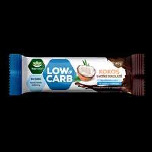 Topnatur Low Carb Tyčinka kokos v hořké čokoládě 40 g