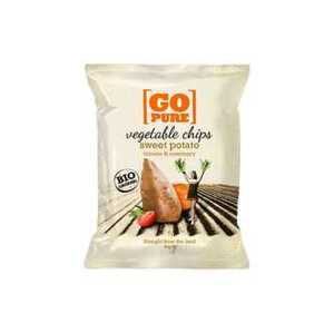 Go Pure Batátové chipsy s rozmarýnem 40 g BIO