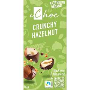 iChoc Veganská křupavý oříšek 80 g BIO