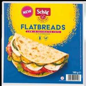 Schar Chlebové placky FLATBREATS bez lepku 180g(4x45g)