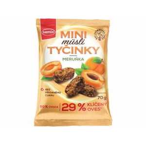 Semix Mini Müsli tyčinky s meruňkami bez lepku 70g