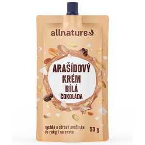 Allnature Arašídový krém s bílou čokoládou 50 g