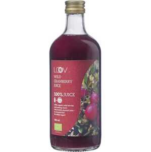 Loov Šťáva z divoké lesní brusinky 100% 500 ml BIO