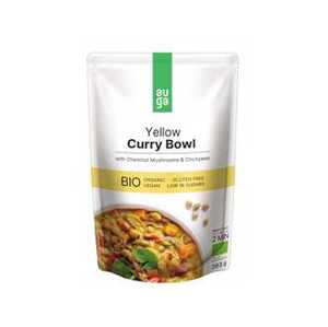 Auga Yellow Curry Bowl se žlutým kari, houbami a cizrnou 283 g BIO