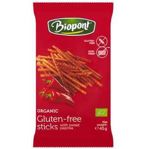 Biopont Slané paprikové tyčinky bez lepku 45 g BIO