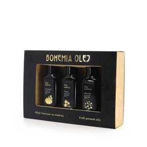 Bohemia olej Dárková kazeta hořčičný + makový + dýňový olej 3 x 100 ml