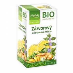 Apotheke BIO Zázvorový čaj s citronem a mátou 20x1,5g