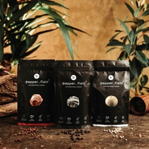.pepper..field - Kampotský pepř černý, červený a bílý (3x50g)