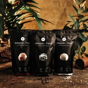 .pepper..field - Kampotský pepř černý, červený a bílý (3x250g)