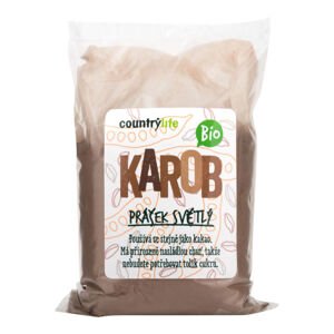 Karobový prášek světlý 500 g BIO   COUNTRY LIFE