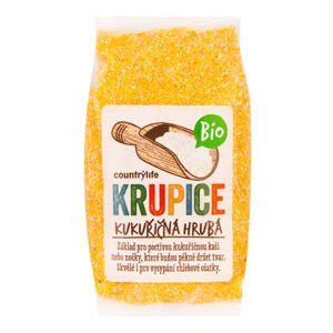 Krupice kukuřičná hrubá 400 g BIO   COUNTRY LIFE