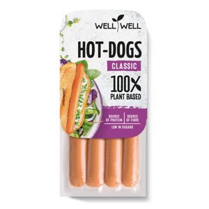Párky hrachové klasik 200 g   WELL WELL
