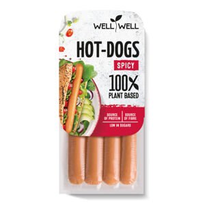 Párky hrachové pikantní 200 g   WELL WELL
